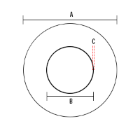 Black 25.4mm Starting, 12.7mm Recovered