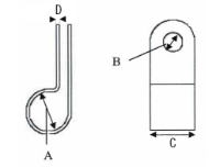 MICC Orange P Clip, 7.4-7.9mm Ø Range