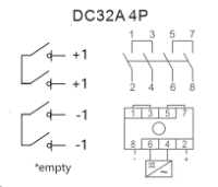 1000V 32A 4 POLE DC ISOLATOR