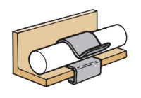 8-12MM FLANGE CLIP 6-7MMØ (BAG OF 25)