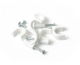 12mm Round Clip, White