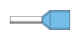 Twin 0.75mm² Cable, Blue Insulation, 8mm Pin Length