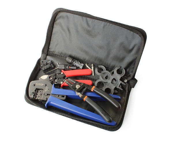 MC4 SOLAR TOOL SET INC CRIMPER ,STRIPPER ,CUTTER & SPANNER