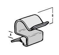 2-4MM FLANGE CLIP 15-18MMØ (BAG OF 25)