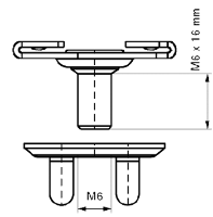 T-BAR CLIP 25X6MM FLANGE (BAG OF 25)