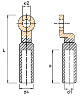 300mm² Bi-Metallic Lug, M12 Hole