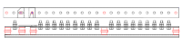 18 Way, 1 Link Earth Bar. 50x6 Bar, M10 Bolts, 35mm Centres