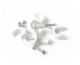 25mm Round Clip, White