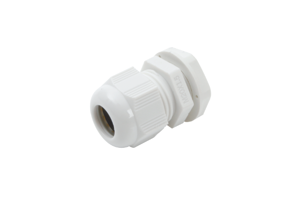 WHITE NYLON GLAND M20