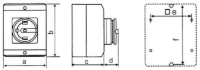 Smaller Bodied 20A 4 Pole Rotary Isolator, AC Current