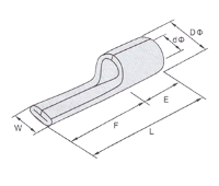 10mm² Flat Reducing Pin