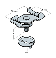 TWIRL ADAPTOR 25MM FLANGE (BAG OF 25)