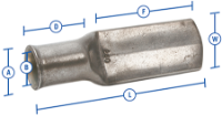 800mm² Long Palm Lug (75mm long)