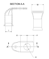 50mm² Cable Entry, M10 Hole, Right Angled