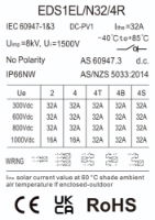 1000V 32A 4 POLE DC ISOLATOR