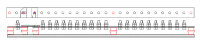 20 Way, 1 Link Earth Bar. 50x6 Bar, M10 Bolts, 35mm Centres