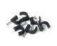 12mm Round Clip, Black