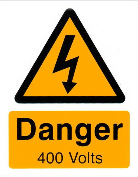 DANGER 400V 55x70