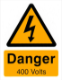 DANGER 400V 55x70