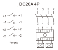 1000V 20A 4 POLE DC ISOLATOR