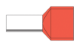 Twin 10mm² Cable, Red Insulation, 14mm Pin Length