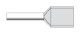 Twin 2.5mm² Cable, Grey Insulation, 13mm Pin Length