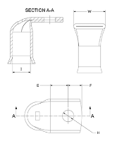 95mm² Cable Entry, M8 Hole, Right Angled