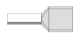 Twin 4mm² Cable, Orange Insulation, 12mm Pin Length