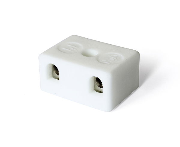 2 Way 15A Porcelain Connector