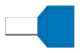 Twin 16mm² Cable, Blue Insulation, 14mm Pin Length