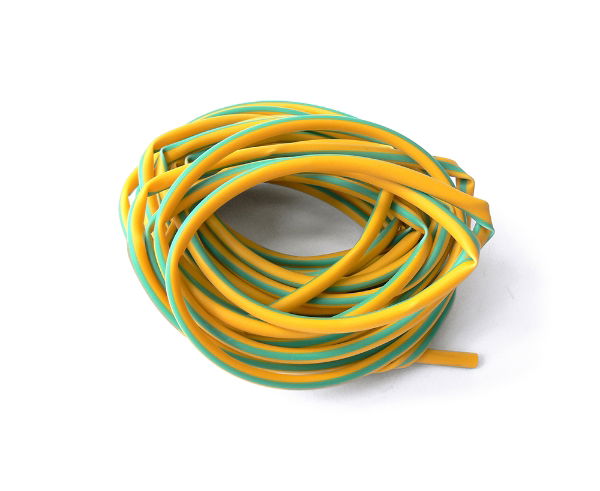 4mm Diameter, Green/Yellow 5m Pack