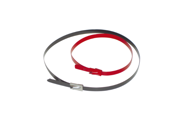 680mm Long, 7.8mm Wide, Black Acrylic Coated Ball Lock Tie