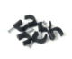 4mm Round Clip, Black