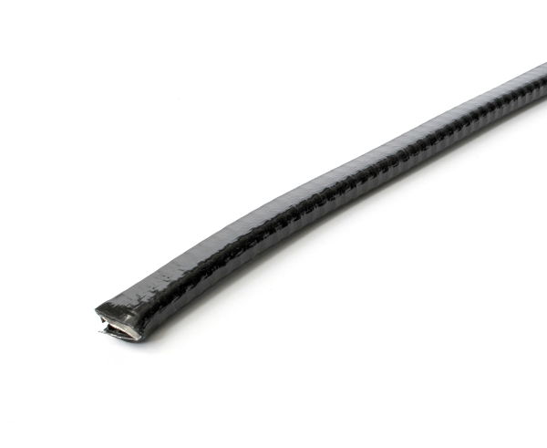 Metal Reinforced Grommet Strip Plain Profile Black 4.0mm-5.0mm Panel Thickness (50m Coil)