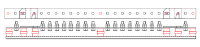 16 Way, 2 Link Earth Bar. 50x6 Bar, M10 Bolts, 35mm Centres