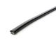 Metal Reinforced Grommet Strip Plain Profile Black 1mm-3mm Panel Thickness (50m Coil)