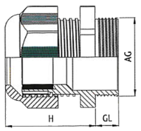 M20, 6mm-12mm Ø White