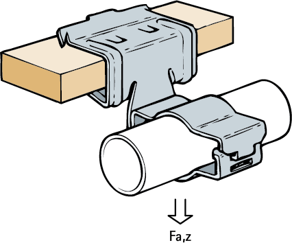 Beam Clip 4-8mm Flange for M25 Conduit 